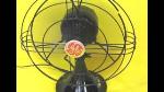 Antique 1919 GE 2 Star 12 General Electric 3 Speed Oscillating Fan RESTORED Antique Electric Fan