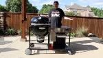 24 (61cm) Ceramic Kamado BBQ GRill, Smoker and Oven Charcoal Barbecue